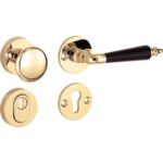 Artitec Mi Satori SKG3 knop/kruk op rozet Antique ebben m/ KTB messing gelakt/messing PVD