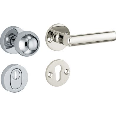 Artitec Mi Satori SKG3 knop/kruk op rozet Padania m/ KTB glans nikkel / glans chroom