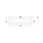 Artitec Brievenbus Briefplaat Art-Nouveau mat chroom