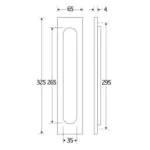 Artitec Brievenbus Briefplaat Verta geveerd messing ongelakt