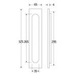 Artitec Brievenbus Briefplaat Verta geveerd glans chroom