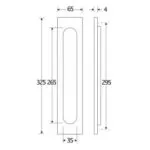 Artitec Brievenbus Briefplaat Verta geveerd mat zwart