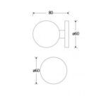 Artitec Mi Satori Voordeurknop Kogel 60mm messing ongelakt