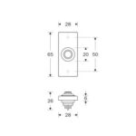 Artitec Mi Satori Beldrukker Elegant mat nikkel PVD