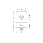 Artitec Mi Satori Deurbel vierkant mat zwart