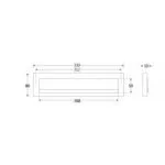 Artitec Brievenbus Briefplaat rechthoekig Mi Satori messing antiek