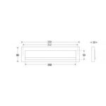 Artitec Brievenbus Briefplaat rechthoekig Mi Satori antiek chroom mat