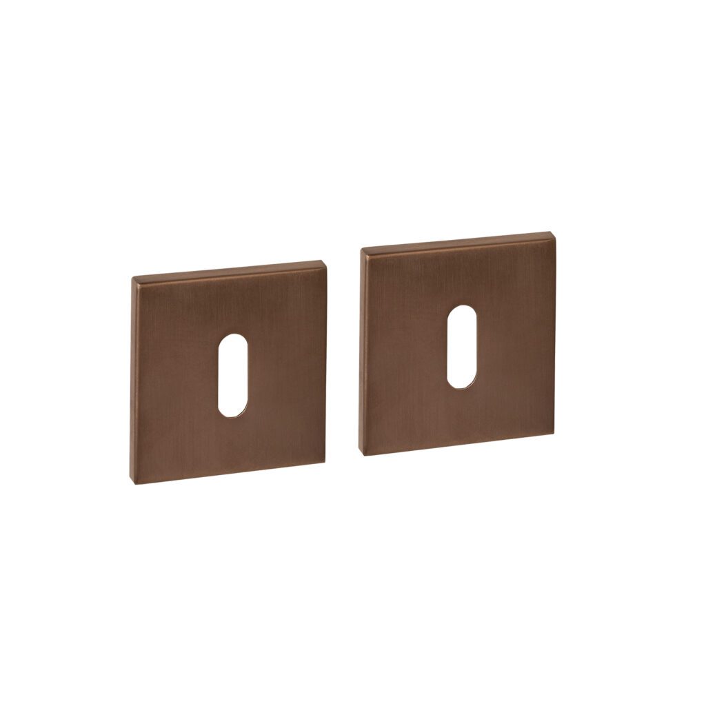 Intersteel Q Sleutelrozetten verdekt Brons Vierkant