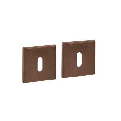 Intersteel Q Sleutelrozetten verdekt Brons Vierkant