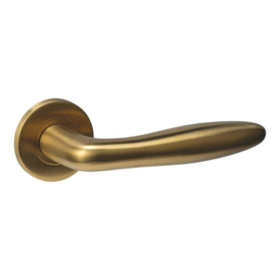 Intersteel deurkruk Q 03 op rozet 52x6mm pvd messing mat