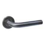 Intersteel deurkruk Q 02 op rozet verdekt ø52x6mm pvd antraciet