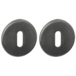 Intersteel Q sleutelrozetten verdekt ø52x6mm pvd antraciet