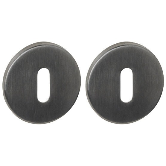 Intersteel Q sleutelrozetten verdekt ø52x6mm pvd antraciet