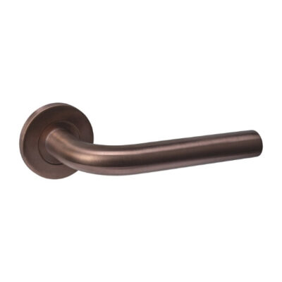 Intersteel deurkruk Q 02 op rozet verdekt ø52x6mm pvd brons