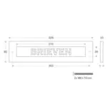 Artitec Brievenbus Briefplaat Opdam ijzer zwart