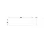 Artitec Tochtklep Lelie ijzer zwart 388 x 80