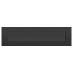 Artitec Brievenbus Briefplaat QUATTRO rechthoek zwart