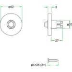 Artitec Mi Satori Beldrukker rond rvs mat