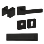 Roestvrijstalen Voordeurset Zwart