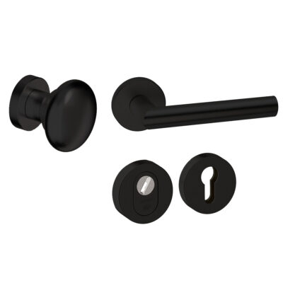 Voordeurset Rond Zwart Attival