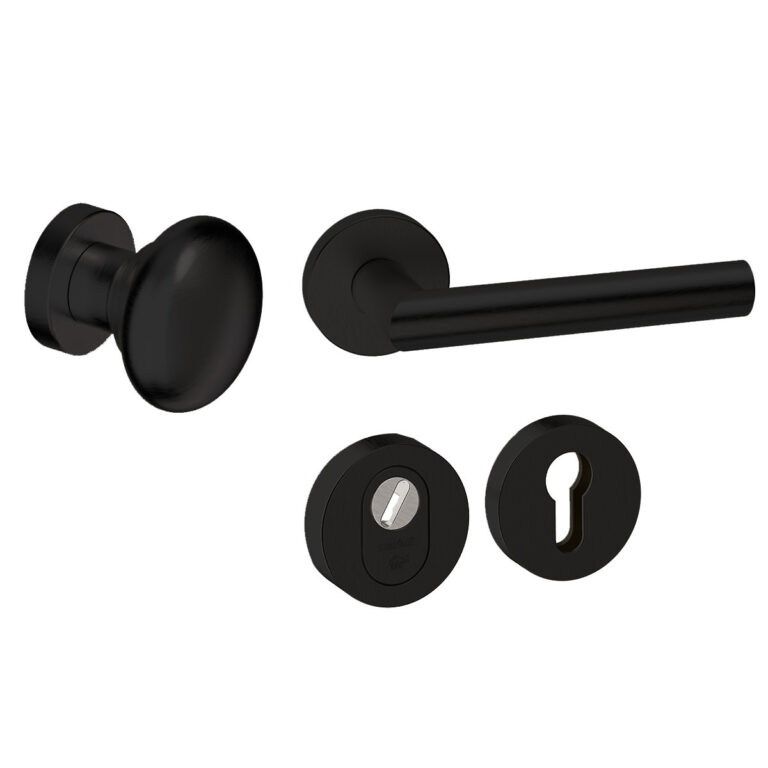 Voordeurset Rond Zwart Attival