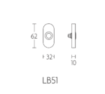 LB51 FORMANI Deurbel Werktekening