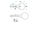 Artitec Mi Satori Voordeurknop ENTRO rvs mat ø67mm doorgaand