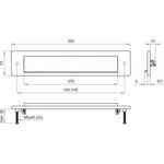 Artitec Brievenbus Briefplaat QUADRA rechthoek rvs mat