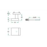 Artitec Mi Satori Wisselknop QUATTRO vast op rozet zwart