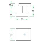 Artitec Mi Satori Voordeurknop QUATTRO exc. zwart