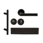 Roestvrijstalen Voordeurset Zwart