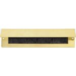 Artitec Tochtklep rechthoek messing gelakt 330 x 80