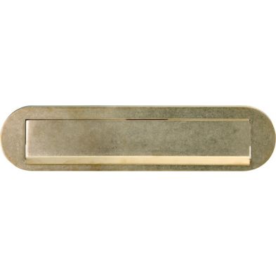 Artitec Brievenbus Briefplaat ovaal Mi Satori messing antiek