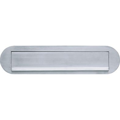 Artitec Brievenbus Briefplaat ovaal Mi Satori mat chroom