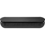 Artitec Tochtklep ovaal mat zwart 330 x 80