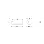 Artitec Deurkruk op rozet Padania/Vivo mat zwart