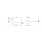 Artitec Deurkruk op rozet Piatto/Vivo mat nikkel ongelakt