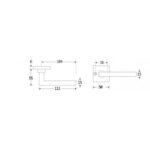 Artitec Deurkruk op rozet Kare/Bauhaus glans chroom