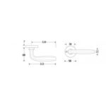 Artitec Deurkruk op rozet Banaan/Elegant antiek nikkel