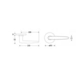 Artitec Deurkruk op rozet Dudok/Vivo glans chroom