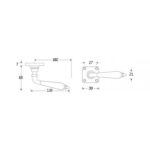 Artitec Deurkruk op rozet vierkant Antique ebben glans nikkel