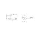 Artitec Deurkruk op rozet Nouveau/Elegant glans nikkel