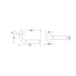 Artitec Deurkruk op rozet Baton/Vivo mat nikkel ongelakt