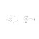 Artitec Deurkruk op rozet Barock/Vivo messing antiek