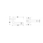 Artitec Deurkruk op rozet Art-Deco/Elegant glans chroom