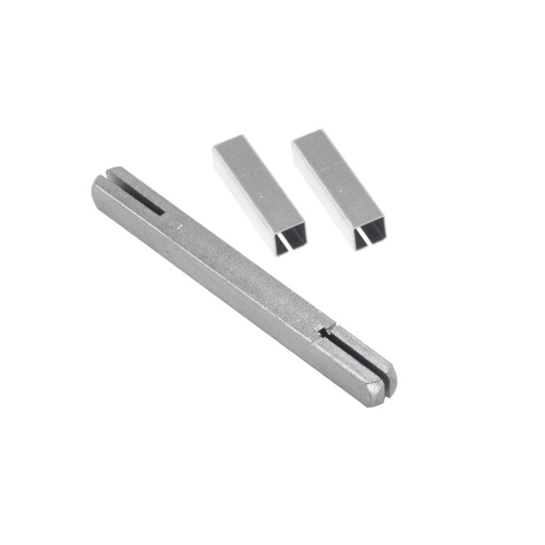 Krukstift met 2 Zaagsnede 7x7x100mm