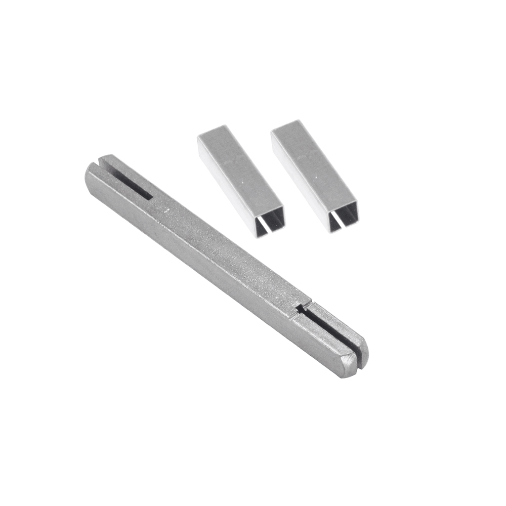 Krukstift met 2 Zaagsnede 7x7x100mm