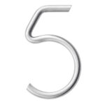 HDD Pro Huisnummer Rond 5 Inox Plus