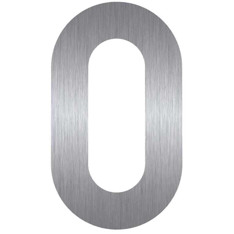 HDD Pro Huisnummer Plat 0 Inox Plus