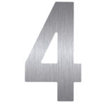 HDD Pro Huisnummer Plat 4 Inox Plus